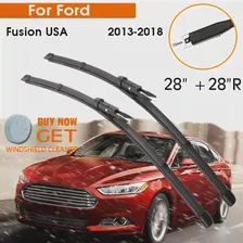 Щетка Стеклоочистителя Автомобиля Для Ford Fusion США 2013-2018 Резиновый Силиконовый Стеклоочиститель Лобового стекла 28 "+ 28"R LHD RHD Accessorie